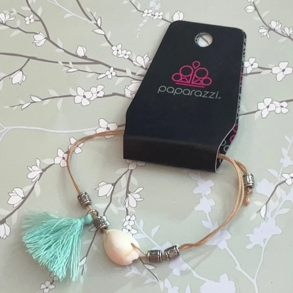❄️ Paparazzi | Bracelet with Mint Tassel Beach Bohemian